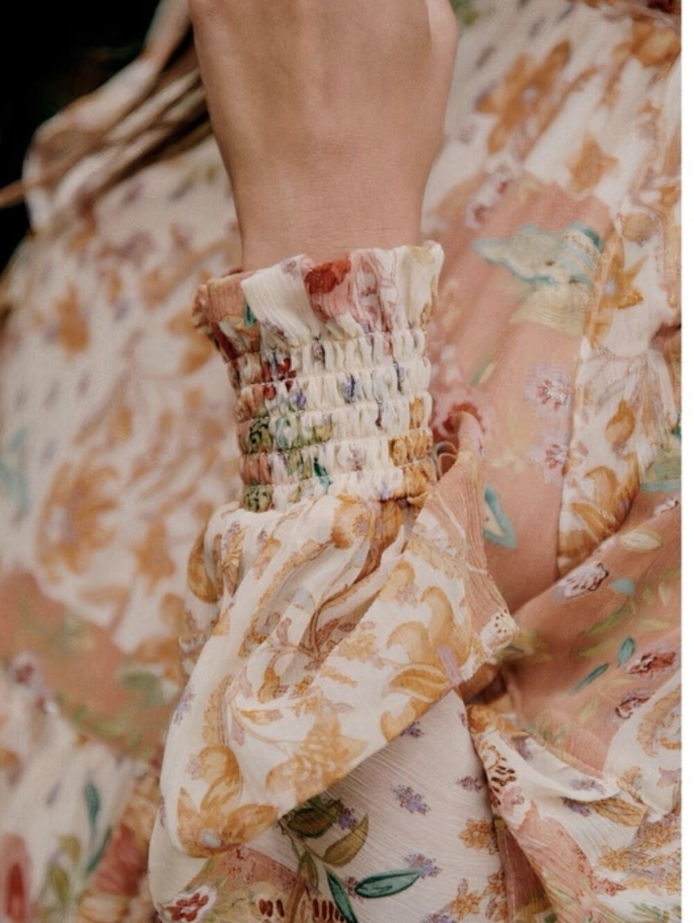 Sezane Estel Dress Patchwork Camel 34 NWT - Picture 3 of 9
